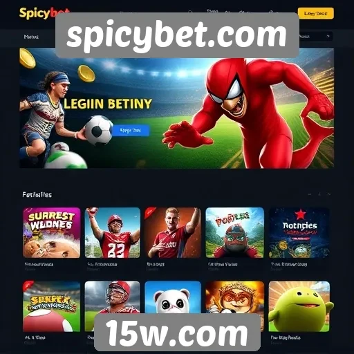 Variedade de jogos disponíveis em spicybet.com